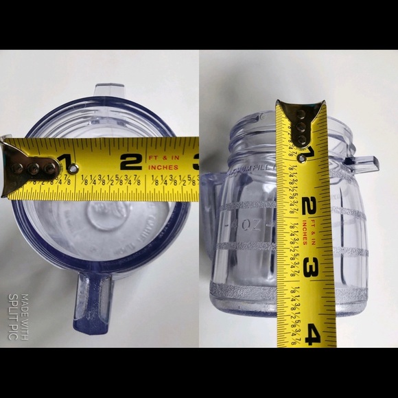 NEW Vintage OSTER Replacement Mini Blender 1 Cup 8oz Plastic Jar Container NWOT - Picture 9 of 14